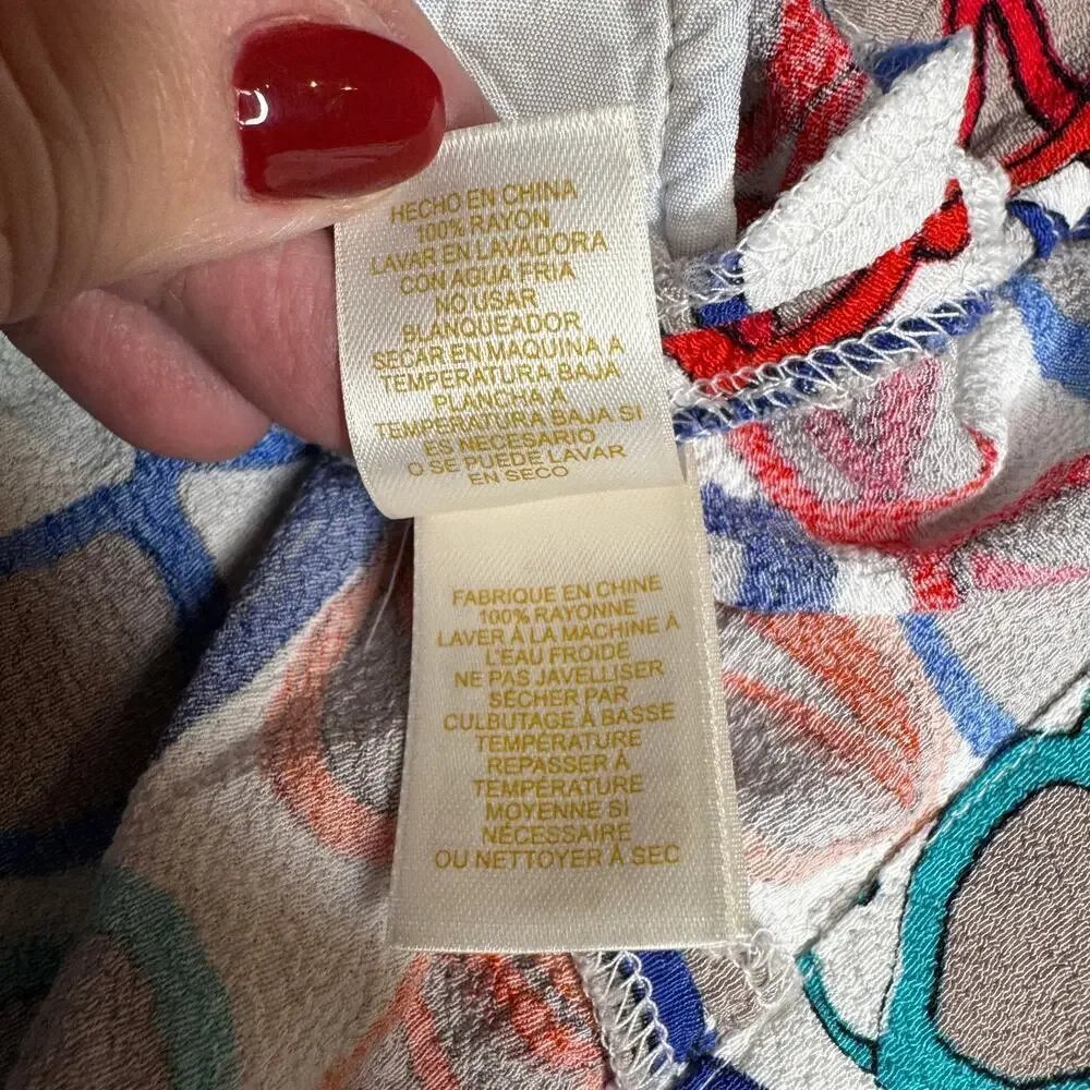 Kate Spade Girls sz 10 Coreen Sunglasses Print Crepe Skirt Summer Vacation Chic